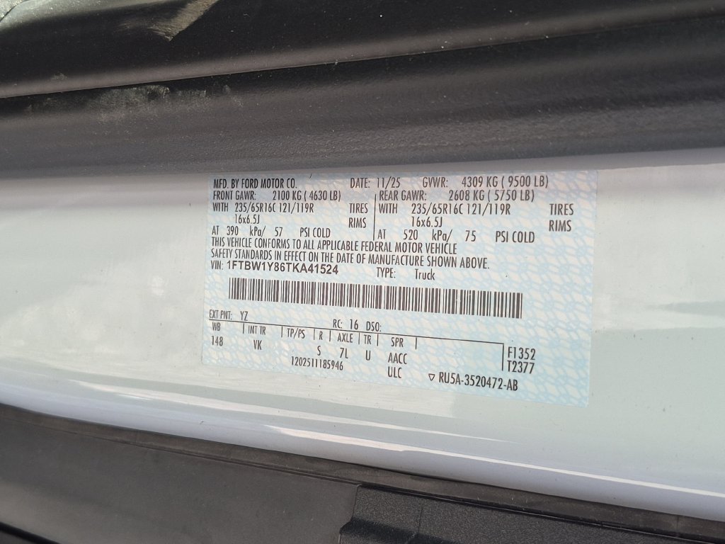 New 2026 Ford Transit 350 Low Roof w/ Load Area Protection Package RWD image 27