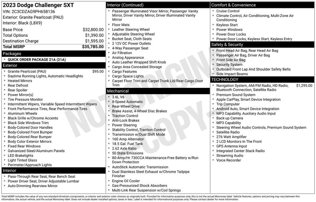 Used 2023 Dodge Challenger SXT RWD image 51