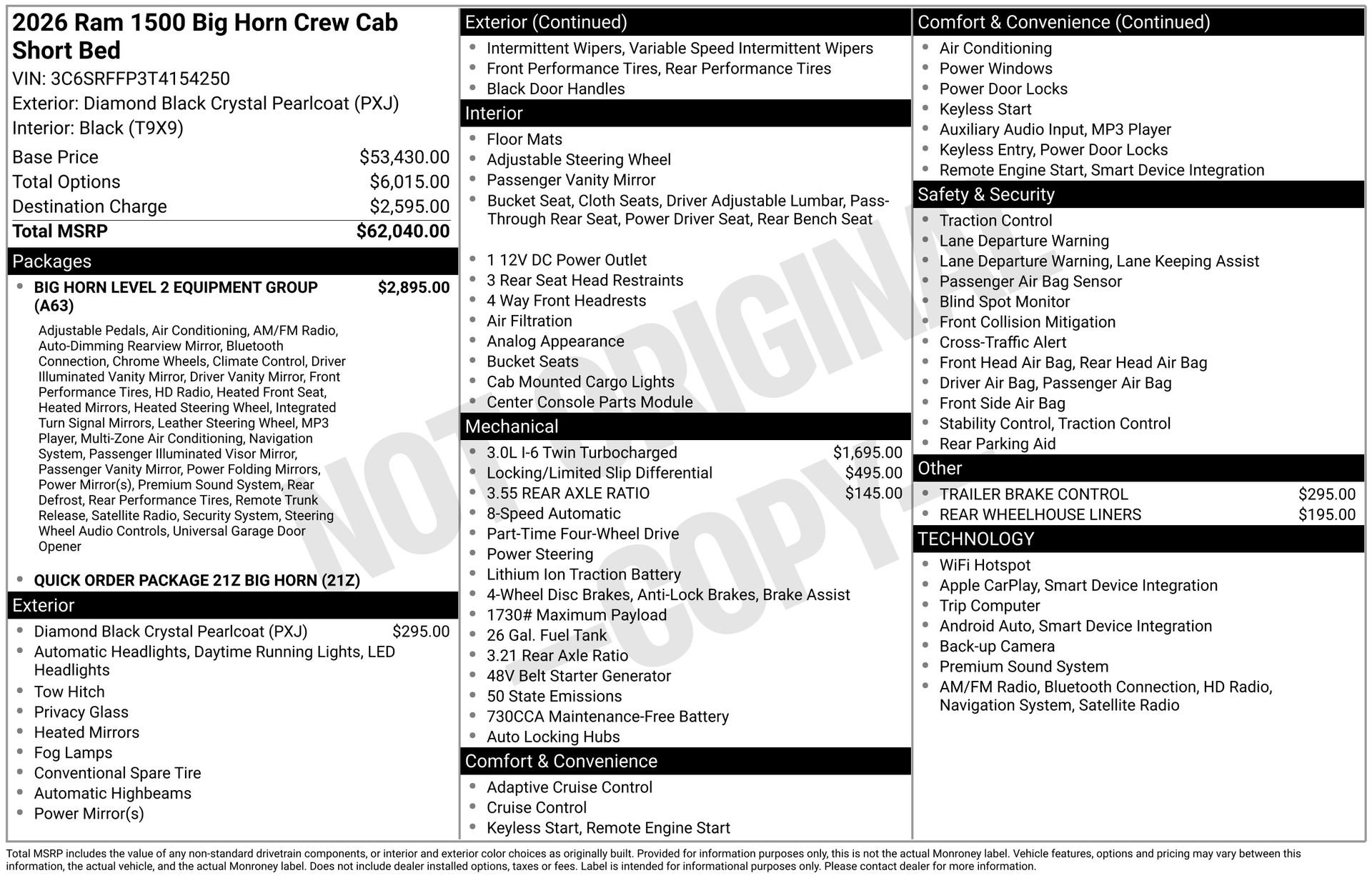New 2026 RAM 1500 Big Horn image 3
