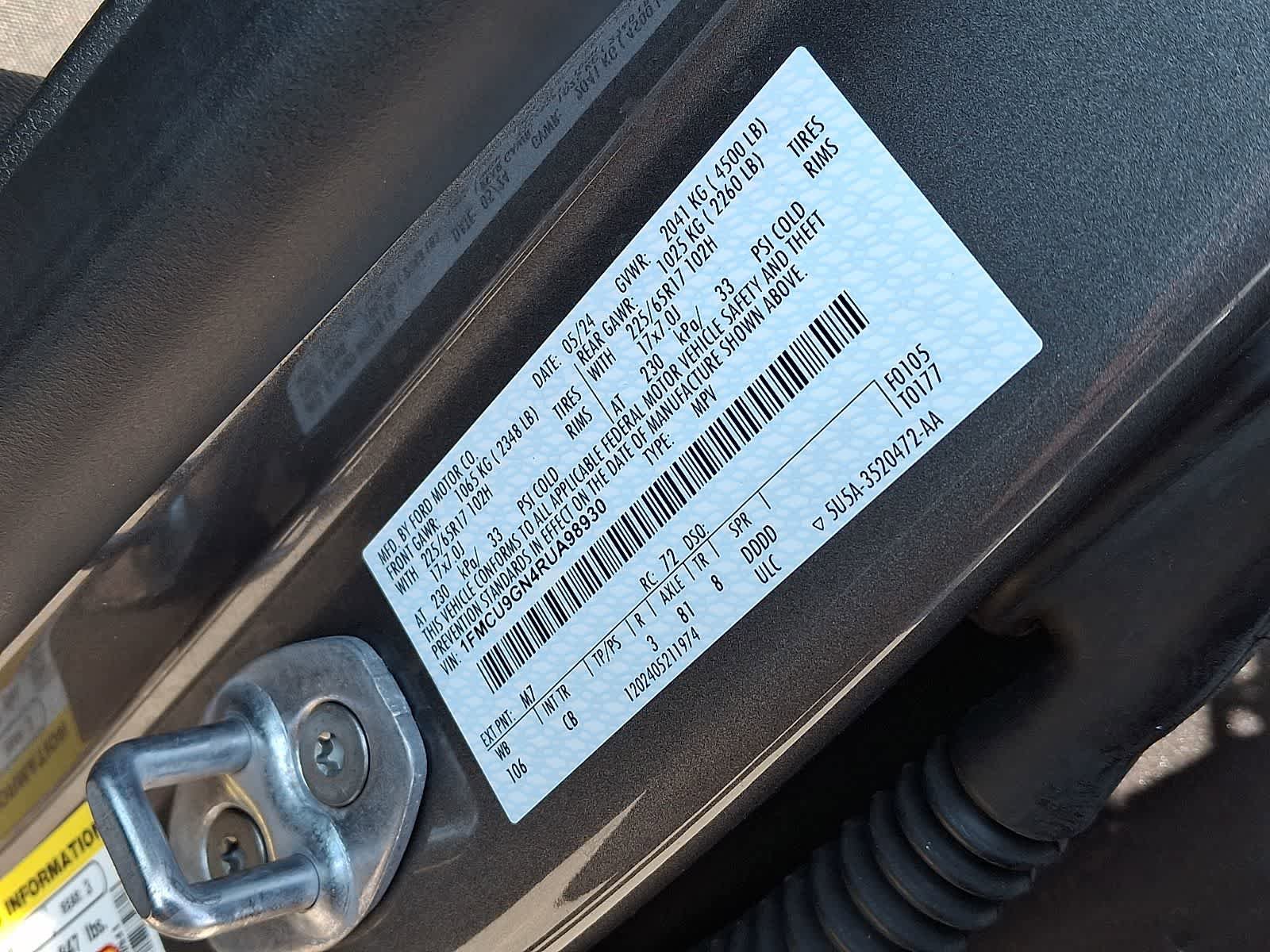Used 2024 Ford Escape Active AWD/4WD image 25