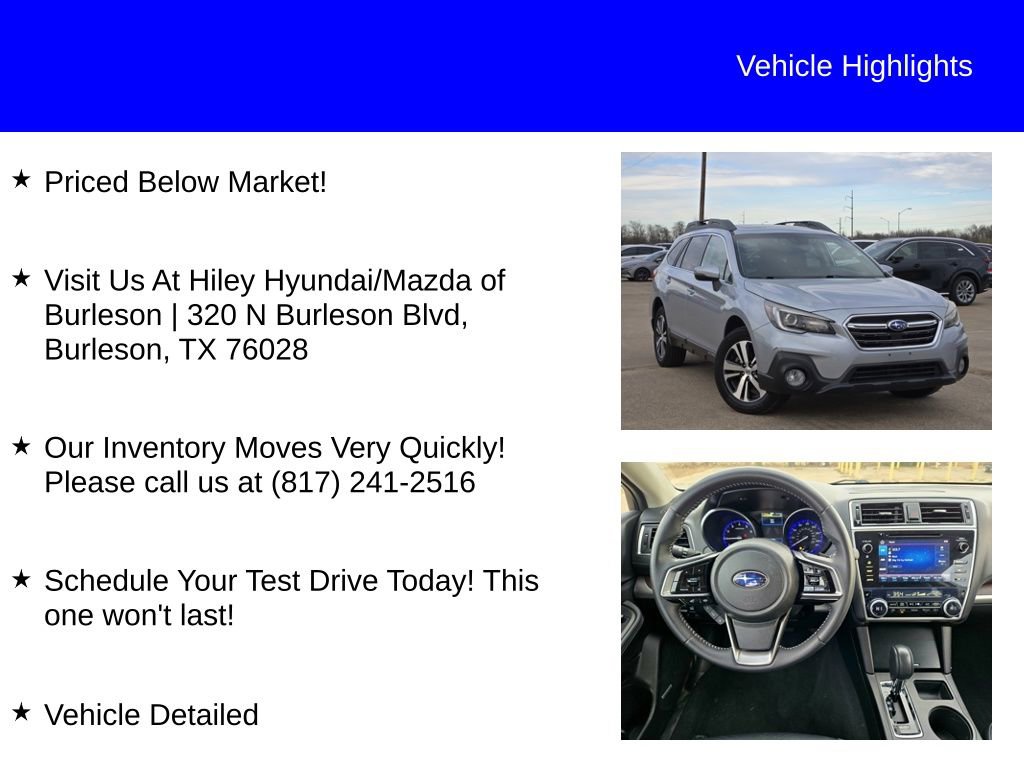 Used 2019 Subaru Outback 2.5i Limited image 10