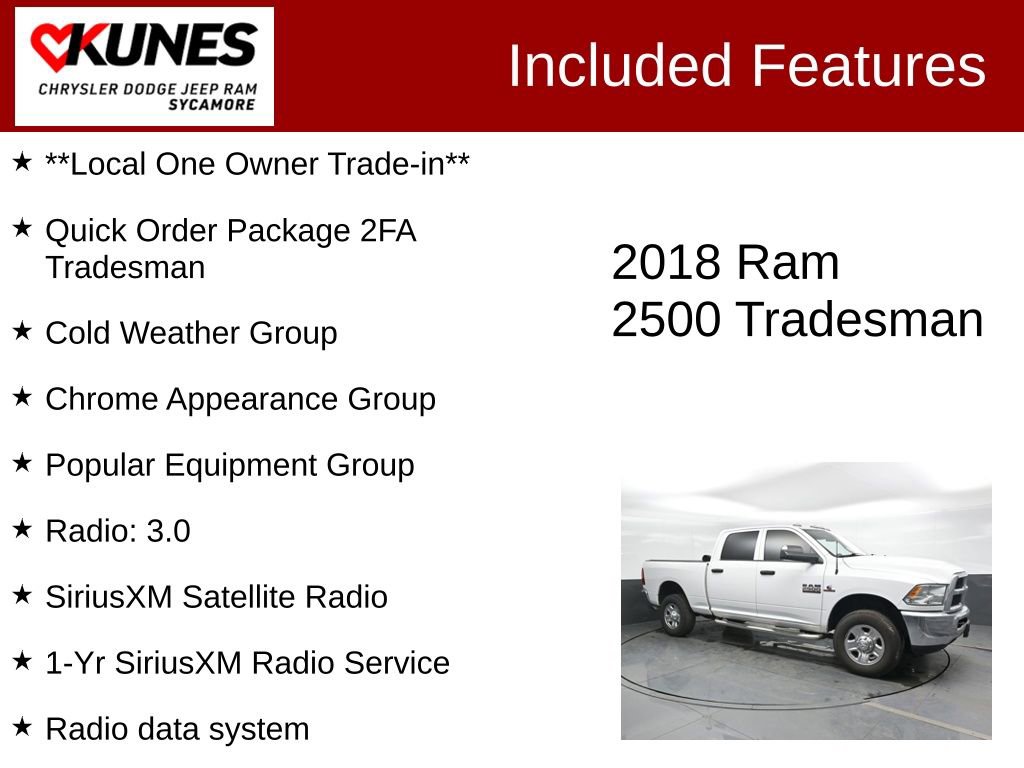 Used 2018 RAM 2500 Tradesman w/ Chrome Appearance Group image 3