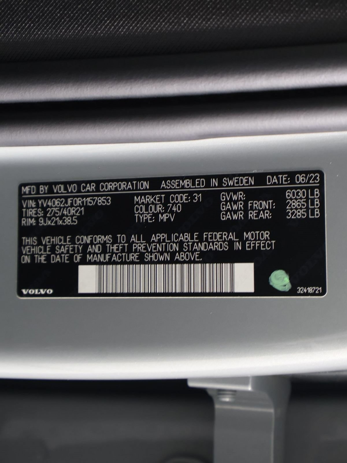 Certified 2024 Volvo XC90 B6 Ultimate AWD/4WD image 16