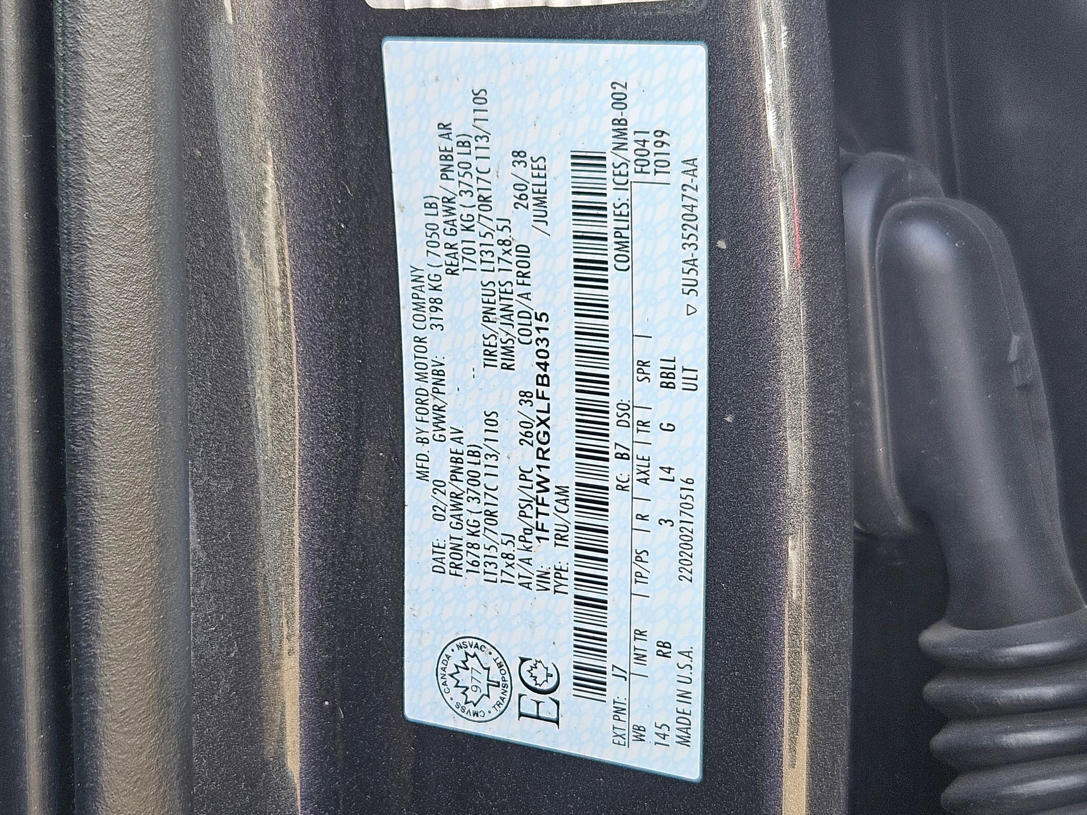 Used 2020 Ford F150 Raptor w/ Equipment Group 802A Luxury image 34