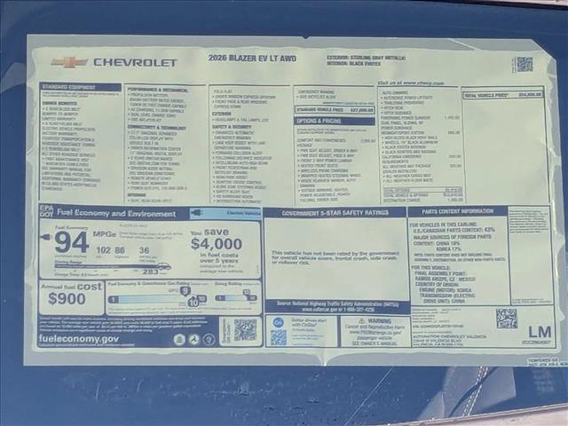 New 2026 Chevrolet Blazer EV LT AWD/4WD image 18