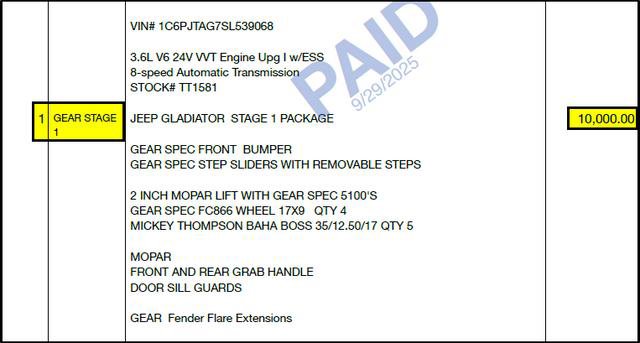 New 2025 Jeep Gladiator Sport image 11