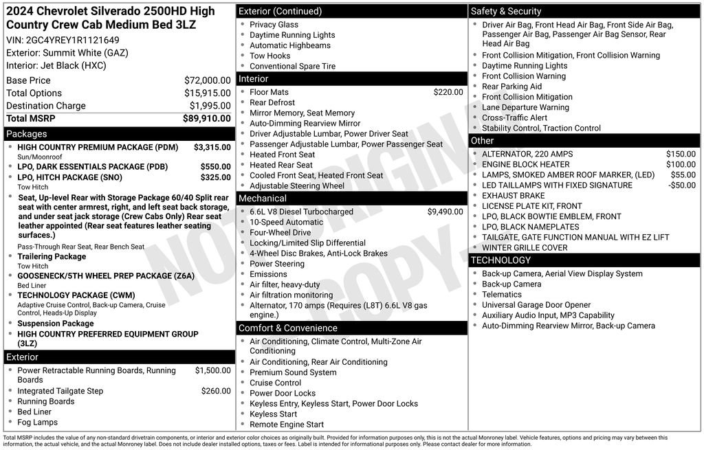 Used 2024 Chevrolet Silverado 2500 High Country w/ High Country Premium Package image 5