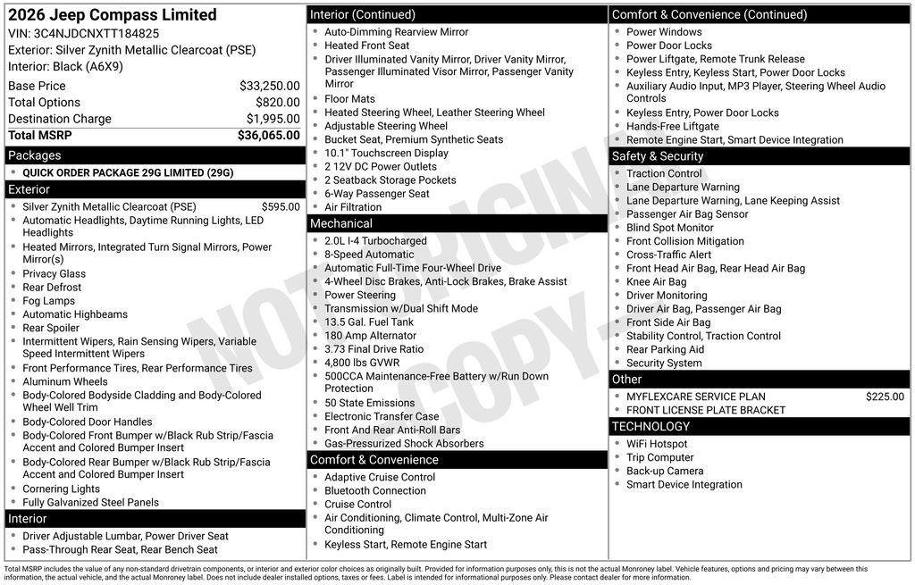 New 2026 Jeep Compass Limited image 8