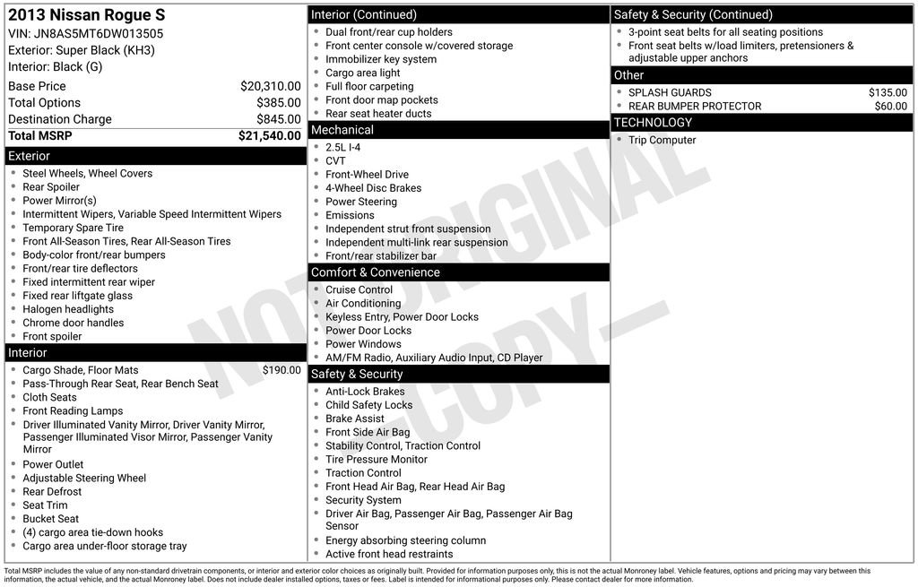 Used 2013 Nissan Rogue S image 6
