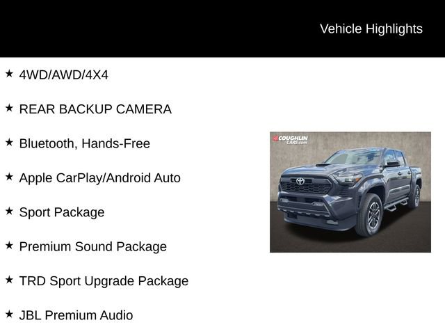 Used 2024 Toyota Tacoma TRD Sport w/ TRD Sport Upgrade Package AWD/4WD image 2