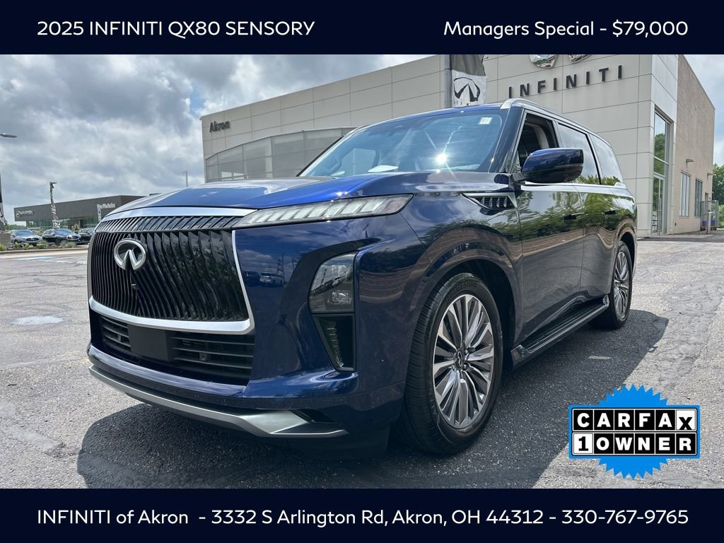 Certified 2025 INFINITI QX80 Sensory image 1