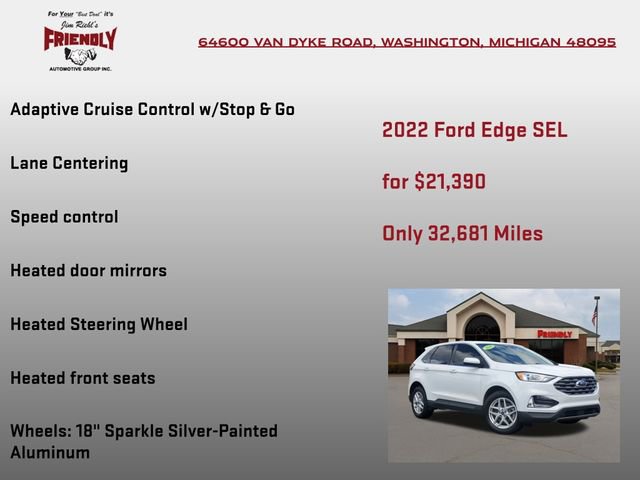 Used 2022 Ford Edge SEL w/ Convenience Package image 15