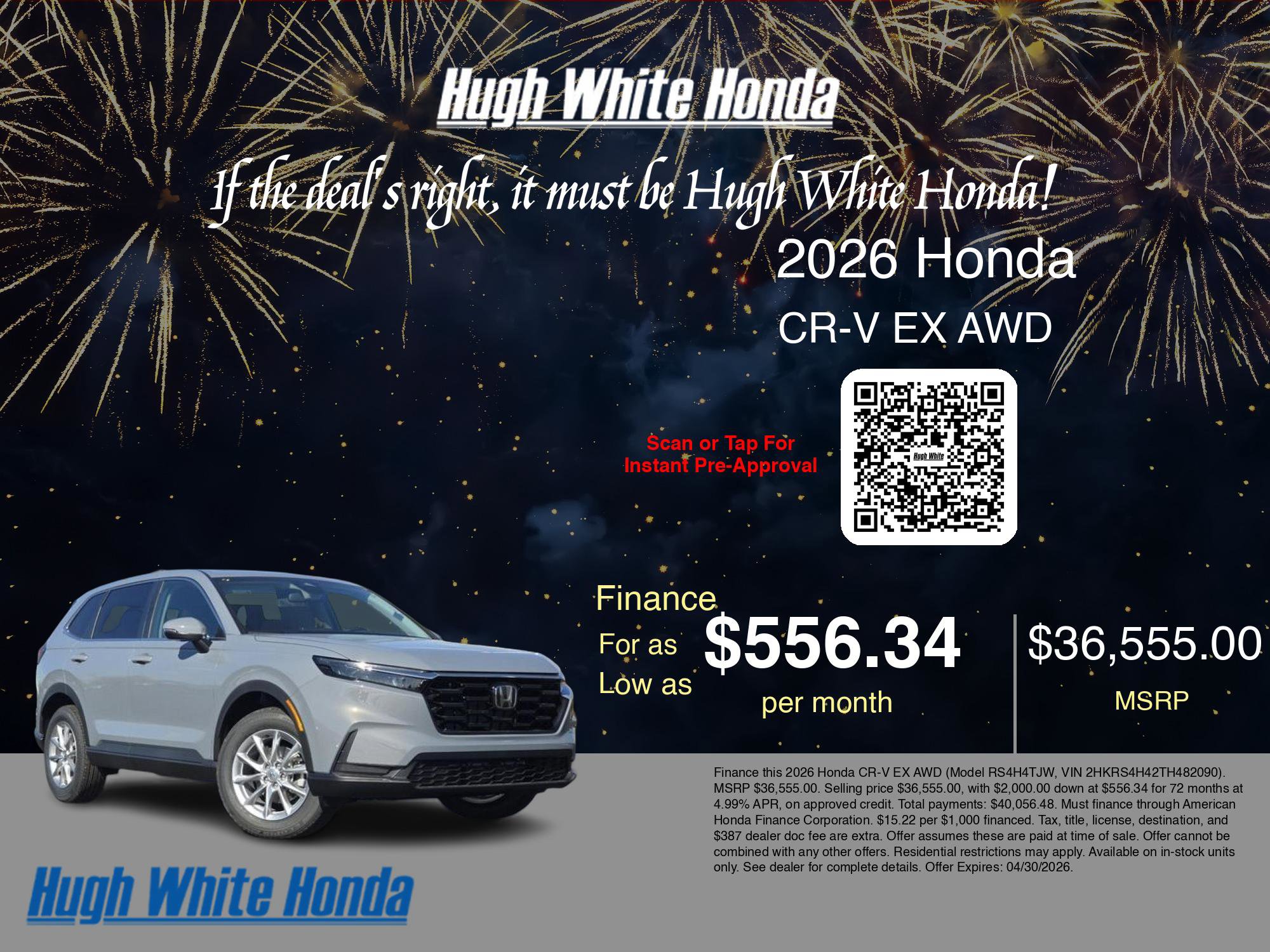 New 2026 Honda CR-V EX image 7