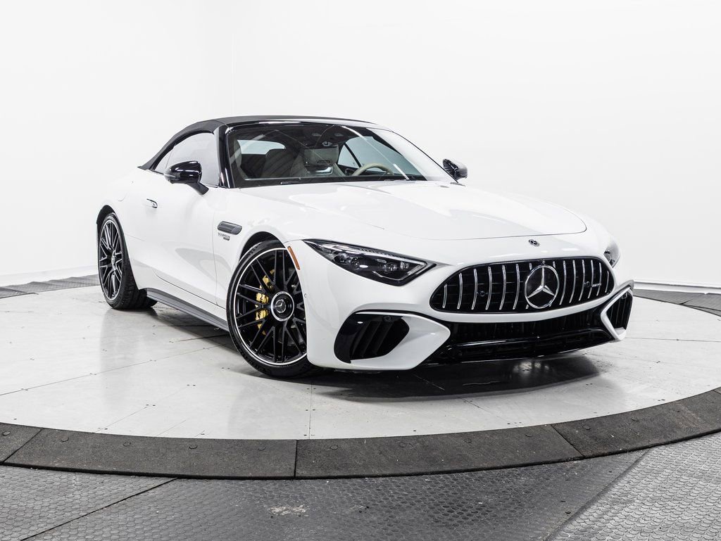 Used 2022 Mercedes-Benz SL 55 AMG 4MATIC w/ Driver Assistance Package image 1