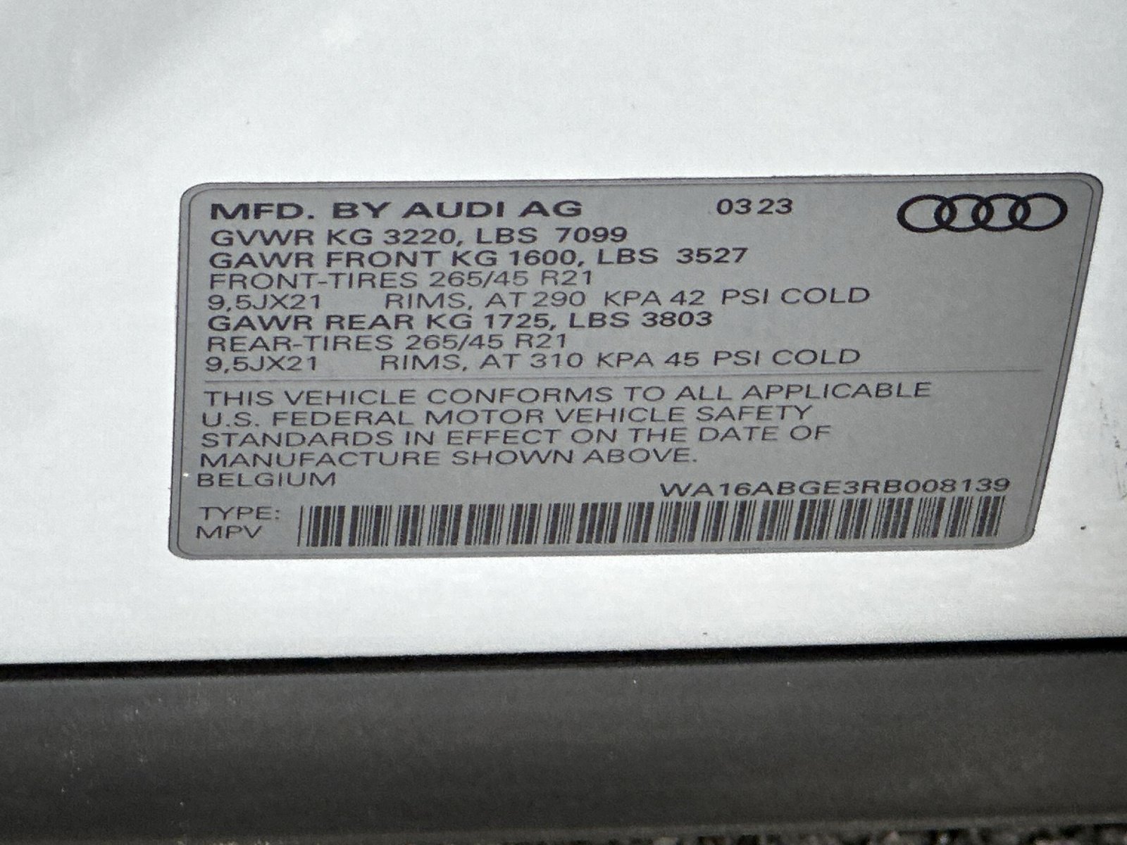 Used 2024 Audi Q8 e-tron Prestige w/ Prestige Package AWD/4WD image 23