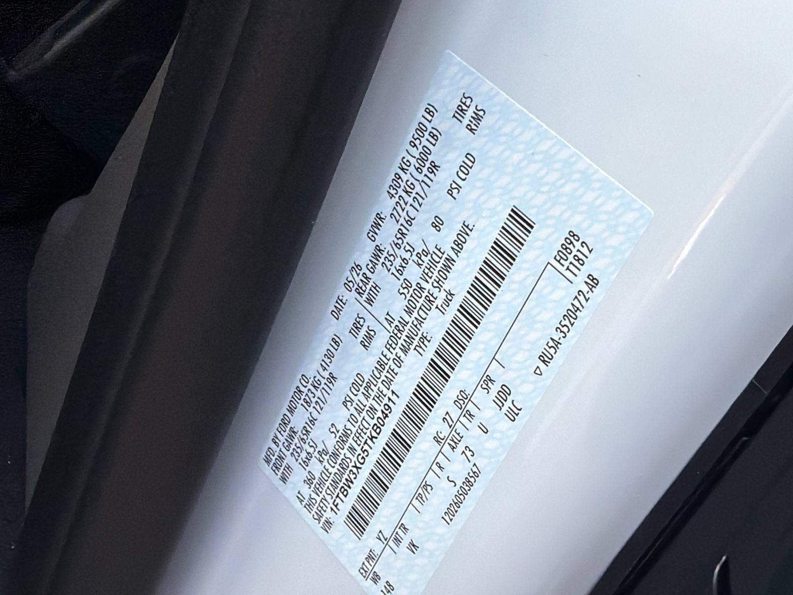 New 2026 Ford Transit 350 148 High Roof Extended w/ Load Area Protection Package RWD image 35