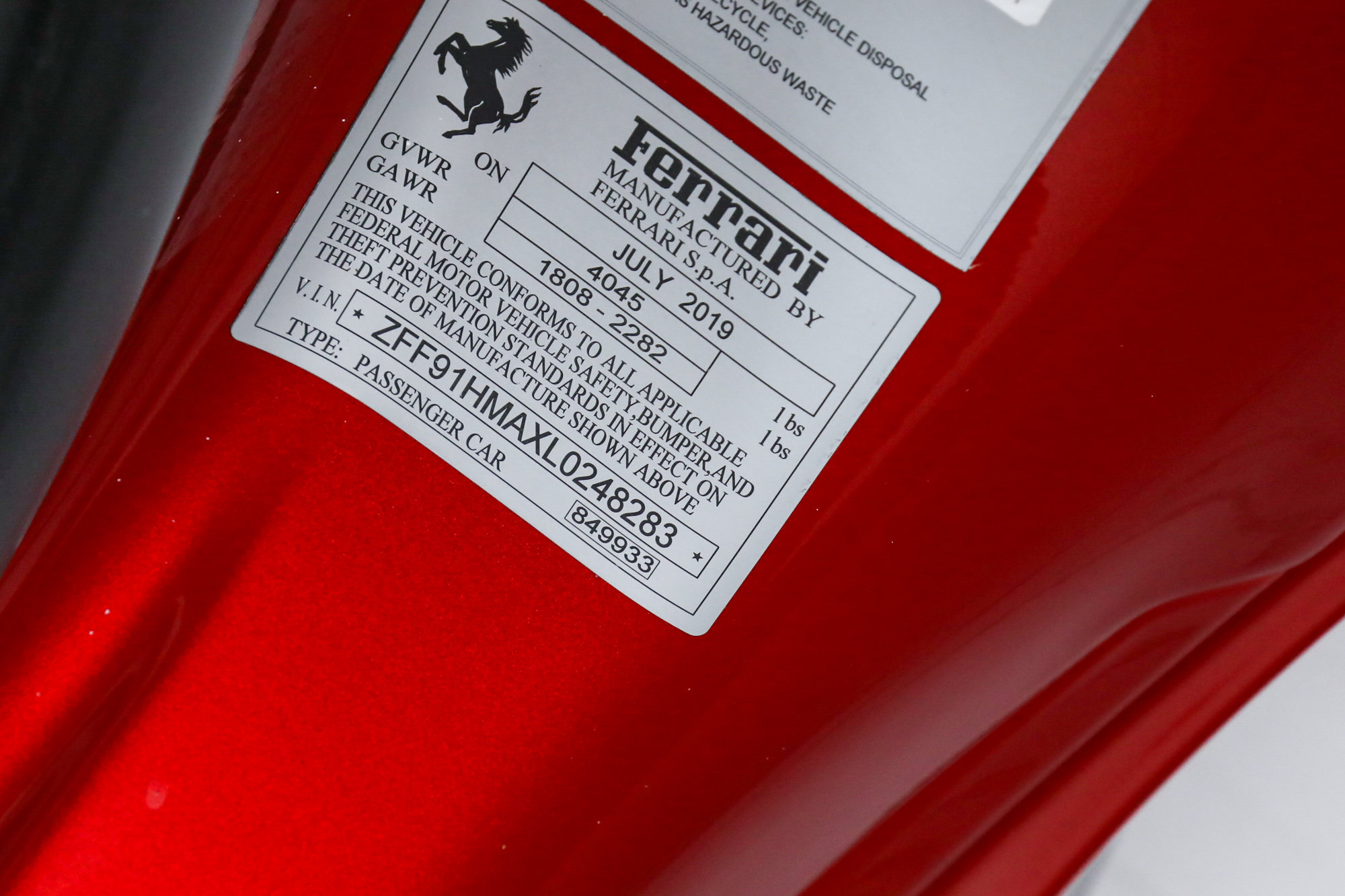 Certified 2020 Ferrari 488 Pista Spider RWD image 47