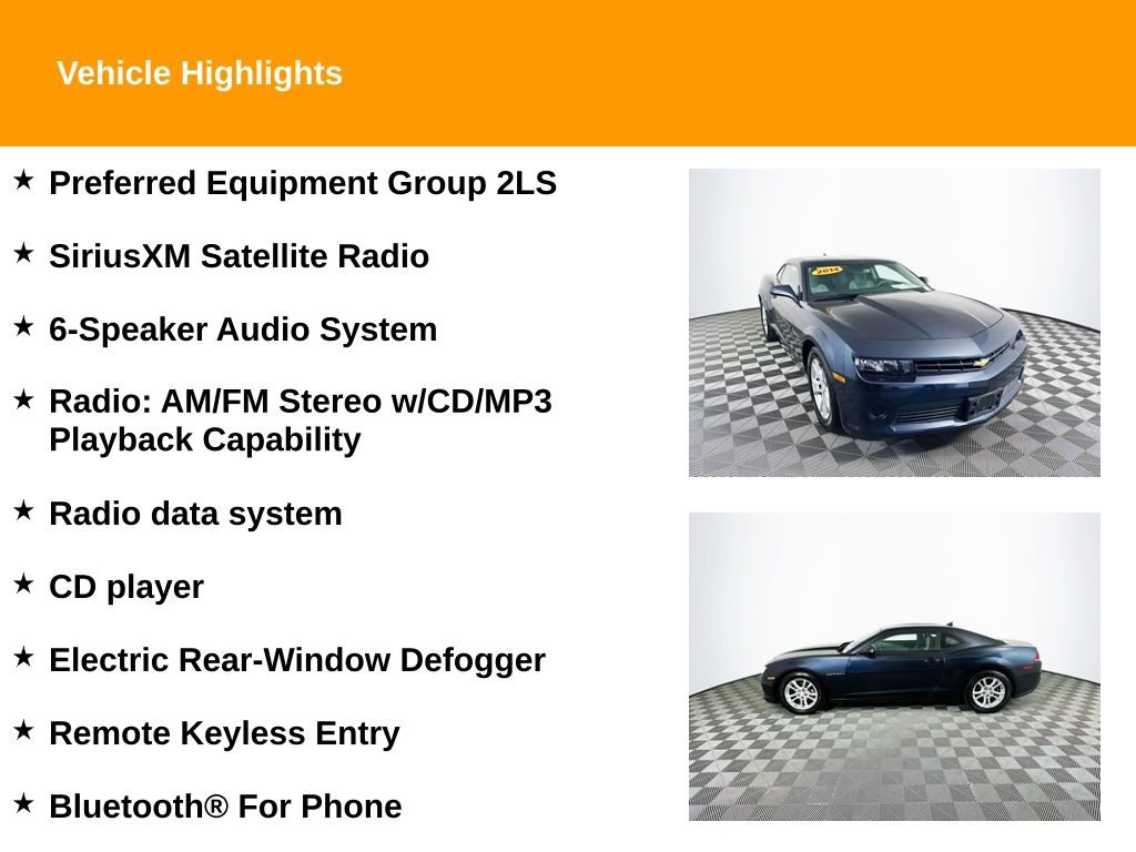 Used 2014 Chevrolet Camaro LS image 2