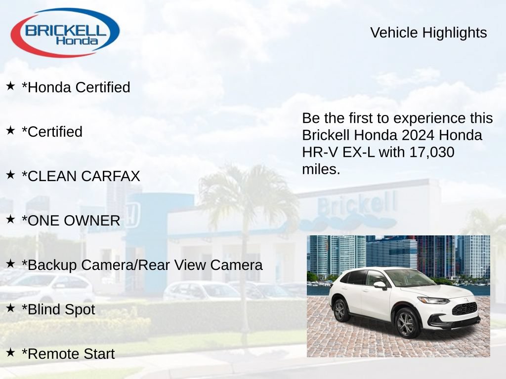 Certified 2024 Honda HR-V EX-L image 9