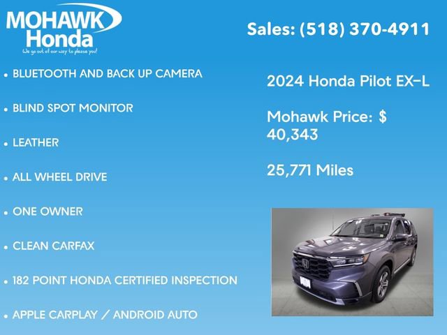 Certified 2024 Honda Pilot EX-L image 8
