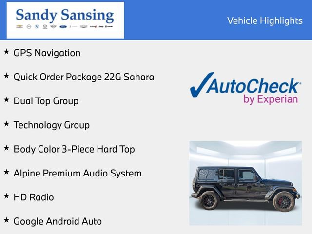 Used 2024 Jeep Wrangler Unlimited Sahara w/ Dual Top Group AWD/4WD image 8
