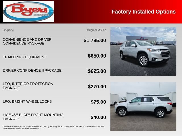 Used 2020 Chevrolet Traverse LT FWD image 10