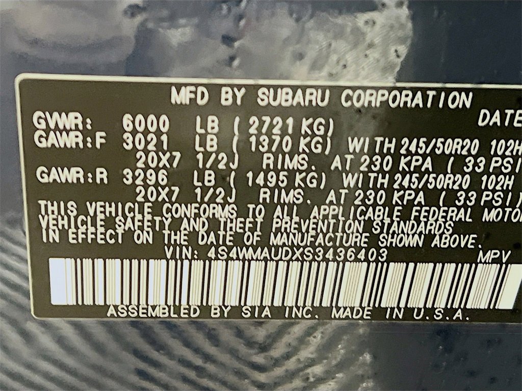 New 2025 Subaru Ascent Touring image 25