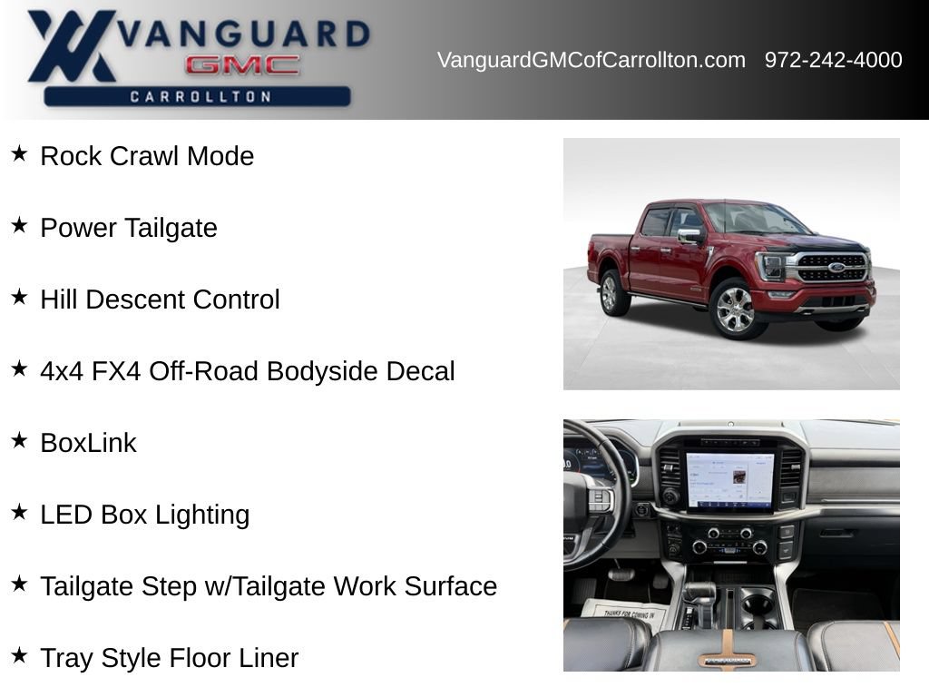 Used 2023 Ford F150 Platinum w/ Equipment Group 701A High AWD/4WD image 12