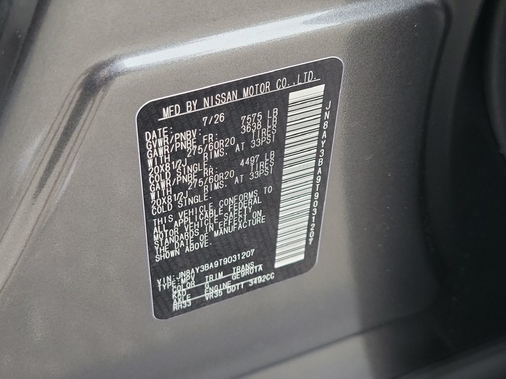 New 2026 Nissan Armada SL RWD image 32