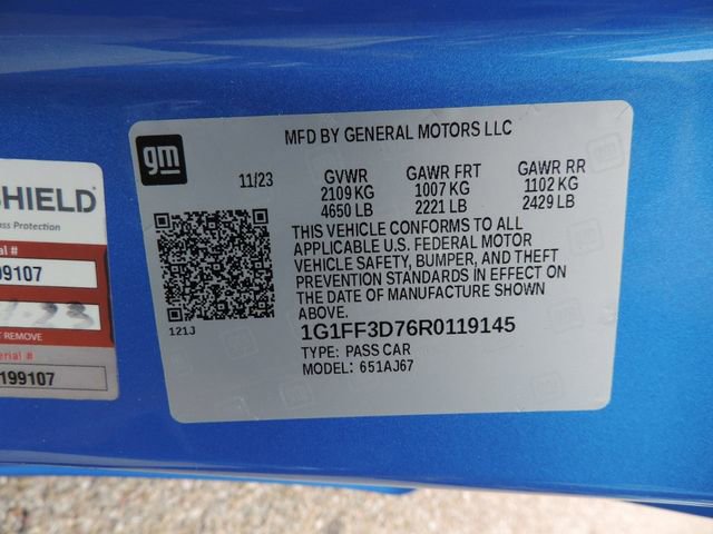 Certified 2024 Chevrolet Camaro LT w/ RS Package RWD image 16