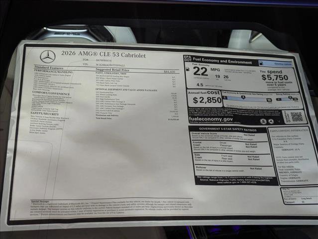 New 2026 Mercedes-Benz CLE 53 AMG 4MATIC Cabriolet image 18