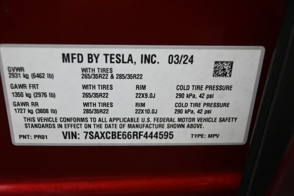 Used 2024 Tesla Model X Plaid AWD/4WD image 12