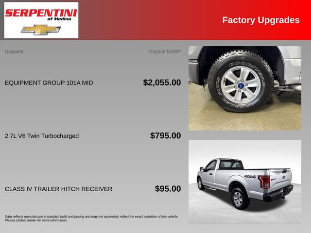 Used 2016 Ford F150 XL w/ Equipment Group 101A Mid AWD/4WD image 5