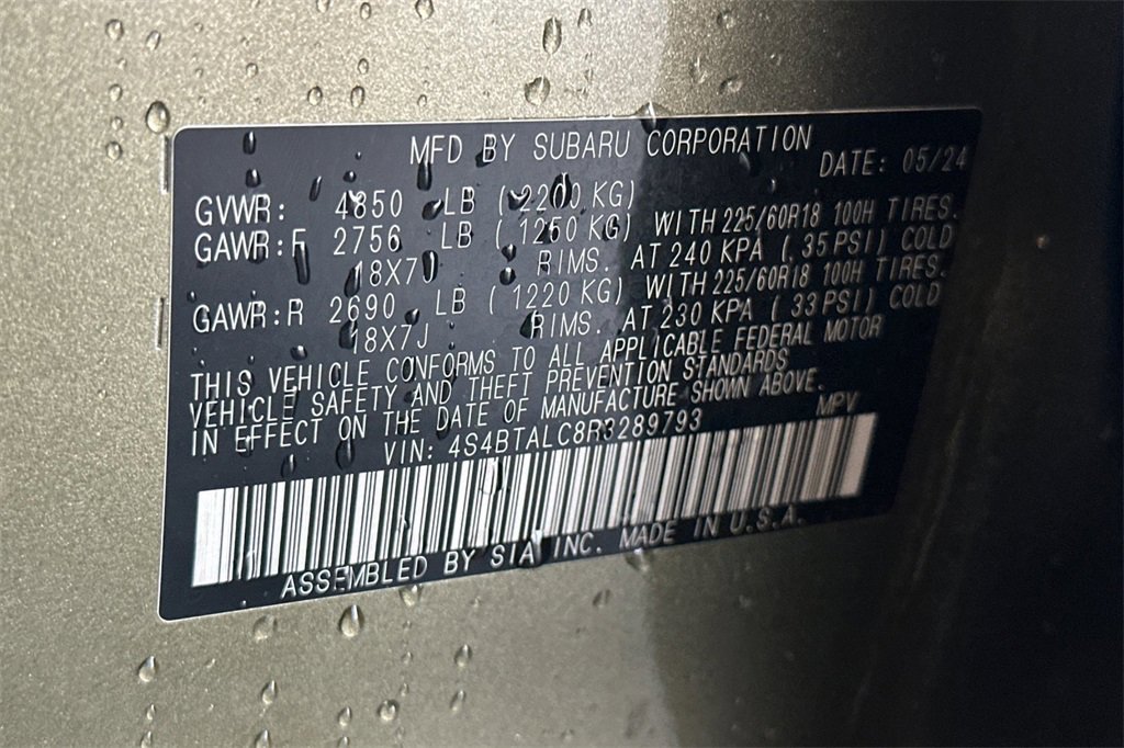 Certified 2024 Subaru Outback Onyx Edition image 34