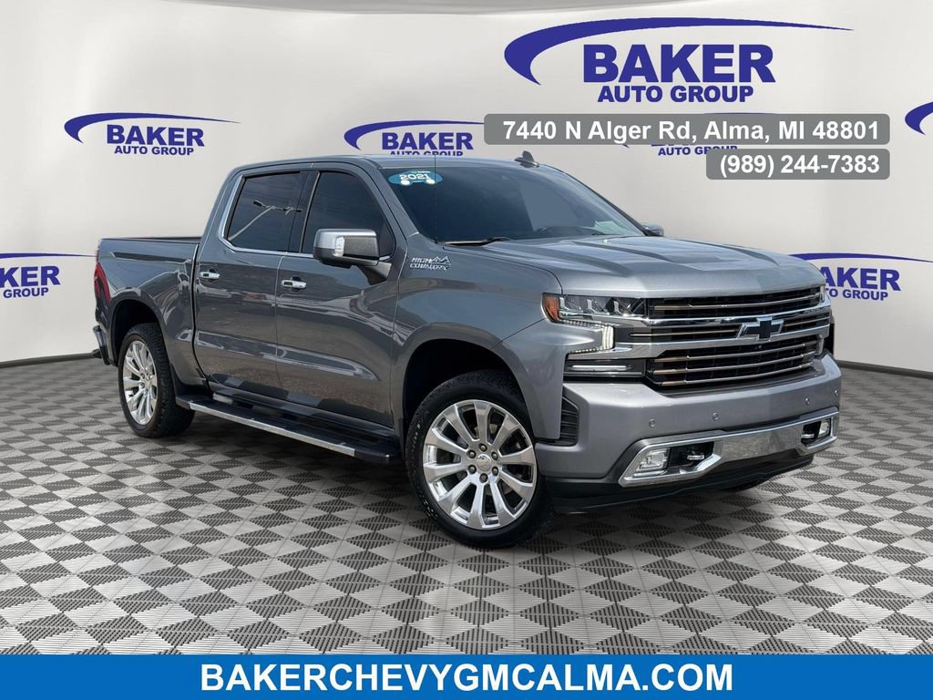 Certified 2021 Chevrolet Silverado 1500 High Country w/ Technology Package AWD/4WD image 1