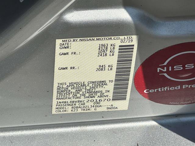 Used 2019 Nissan Altima 2.5 S FWD image 14