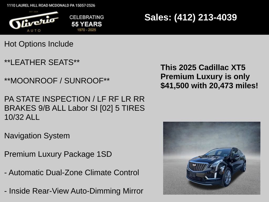 Used 2025 Cadillac XT5 Premium Luxury image 5