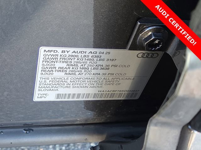 Certified 2025 Audi Q7 2.0T Premium w/ Convenience Plus Package image 26