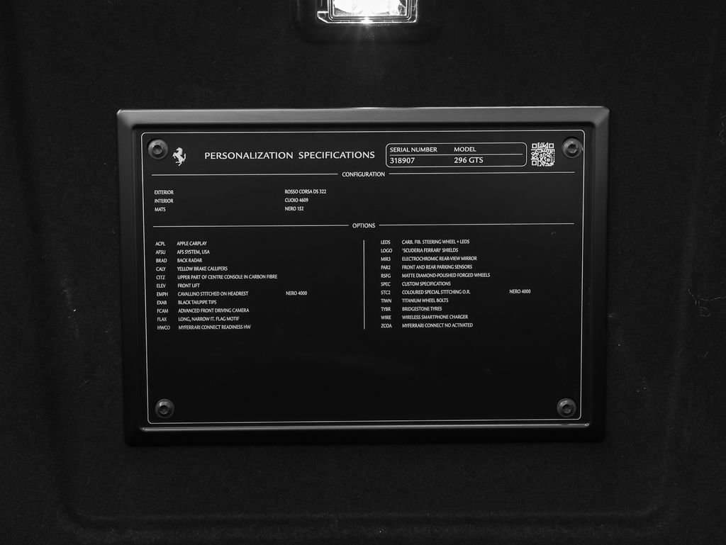 Certified 2025 Ferrari 296 GTS RWD image 14