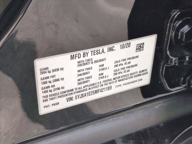 Used 2021 Tesla Model S Long Range Plus AWD/4WD image 27