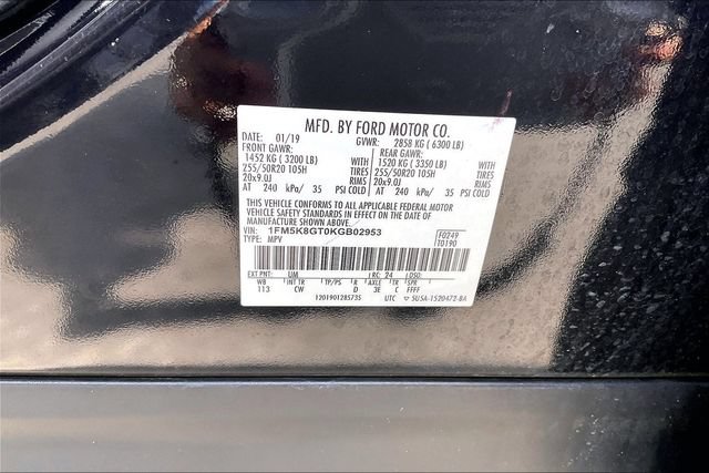 Used 2019 Ford Explorer Sport w/ Equipment Group 401A AWD/4WD image 14