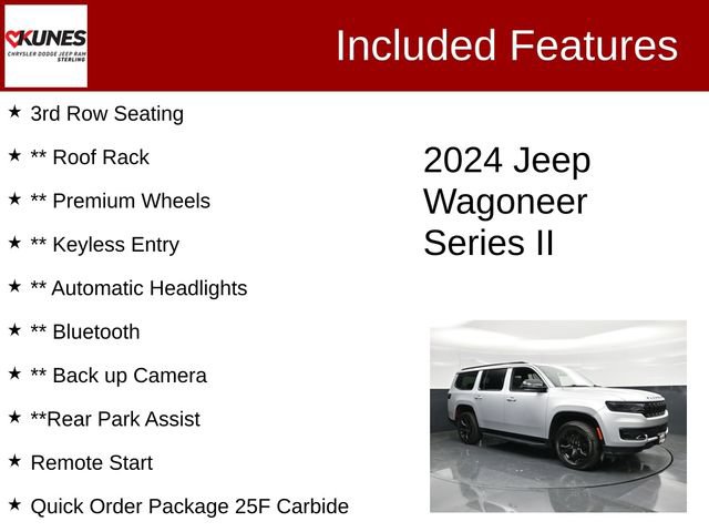 Certified 2024 Jeep Wagoneer Series II AWD/4WD image 3