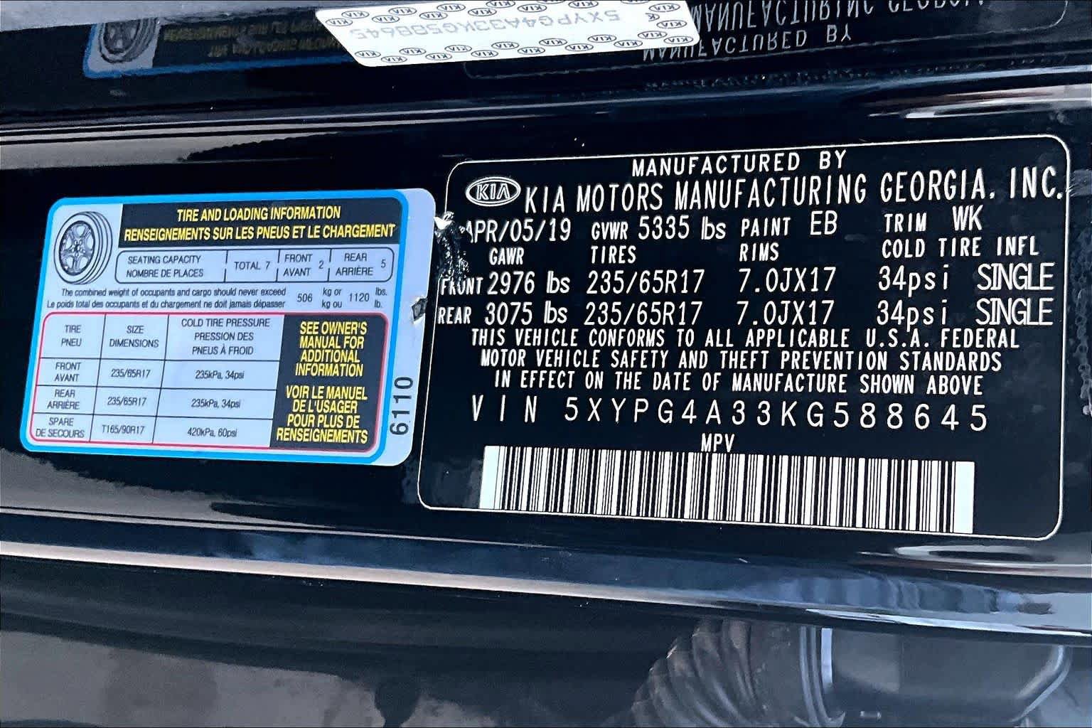 Used 2019 Kia Sorento L FWD image 34