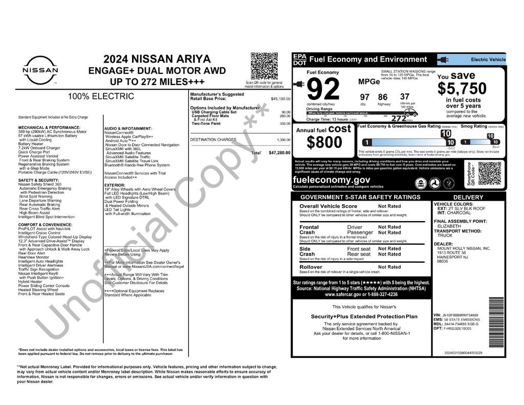 Certified 2024 Nissan Ariya AWD image 31