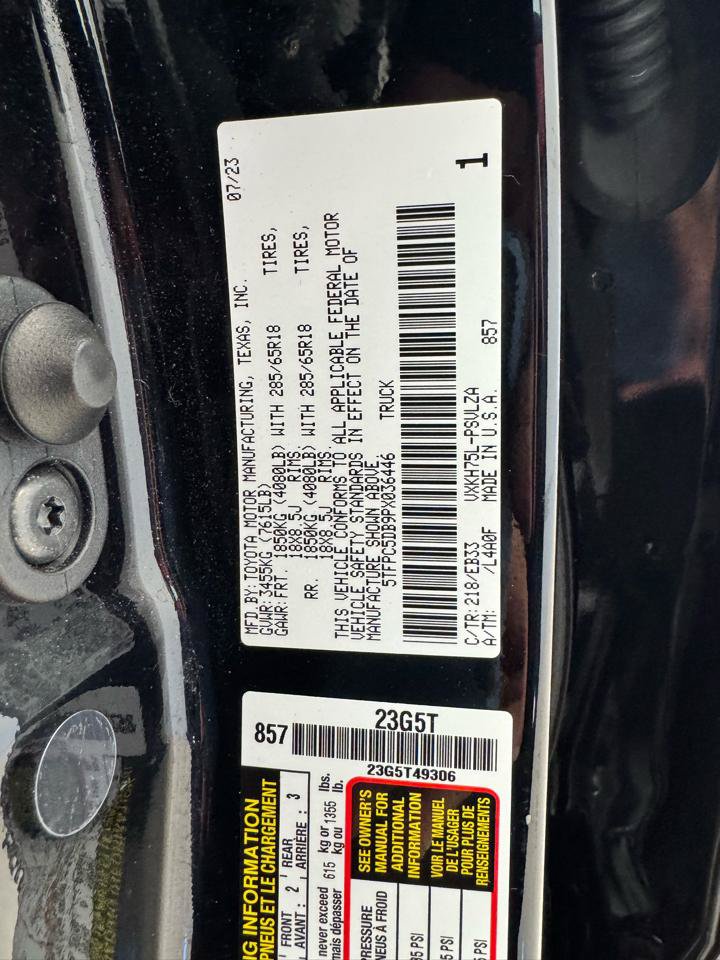 Used 2023 Toyota Tundra TRD Pro AWD/4WD image 50