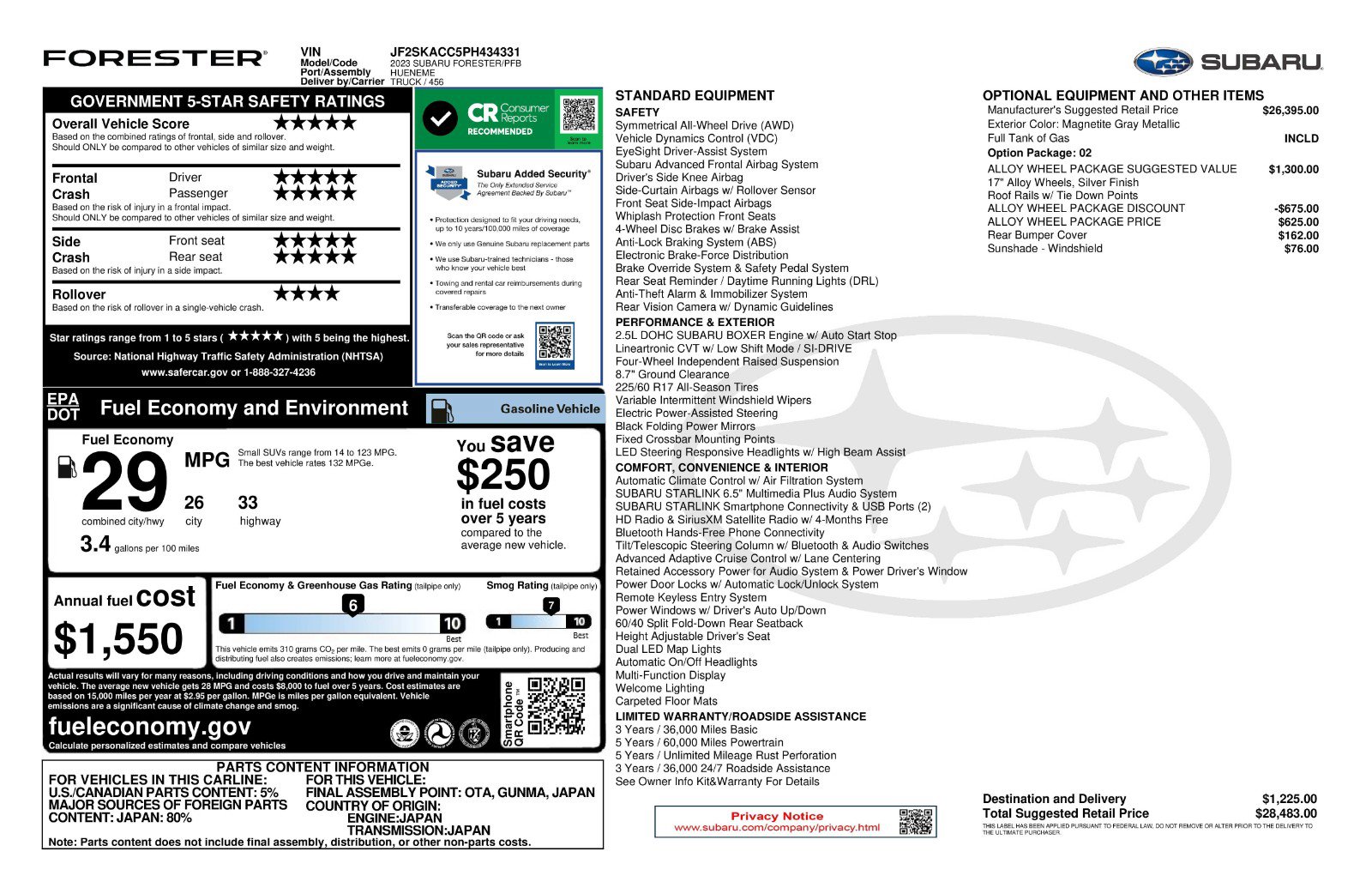 Used 2023 Subaru Forester image 11