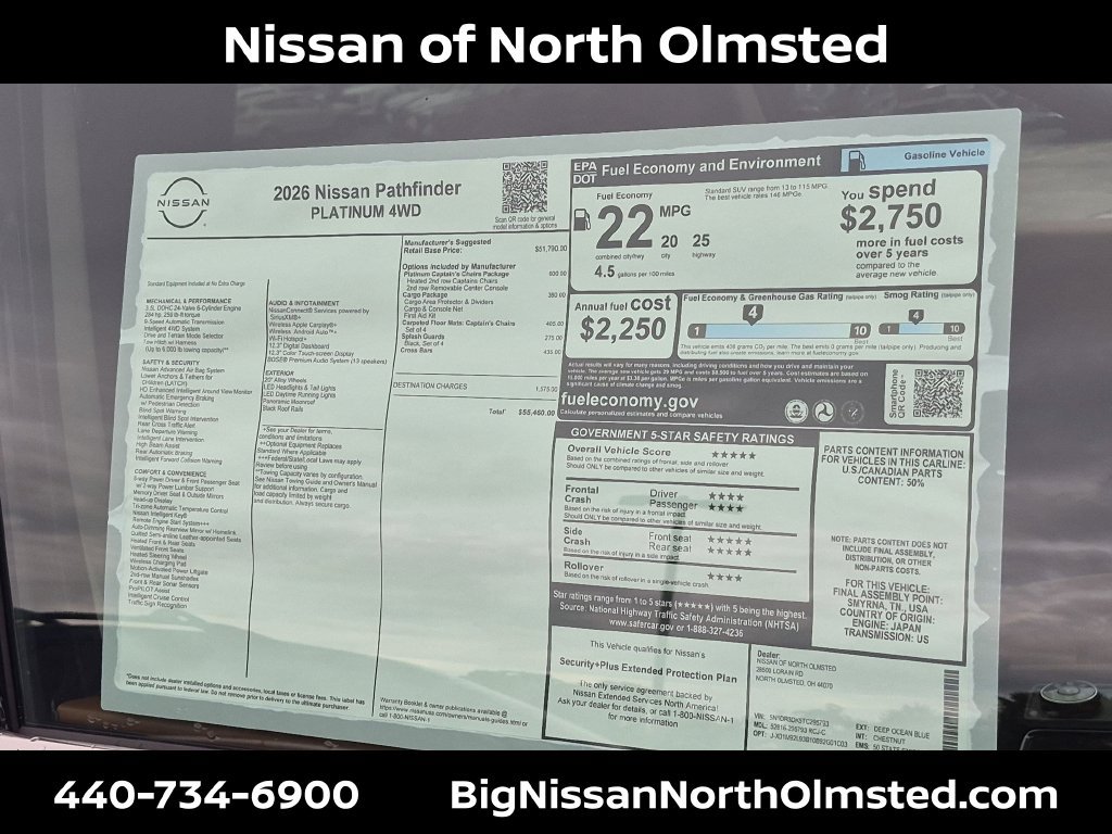 New 2026 Nissan Pathfinder Platinum AWD/4WD image 20