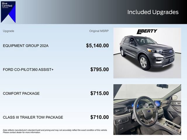 Certified 2020 Ford Explorer XLT w/ Equipment Group 202A image 5