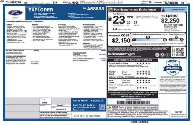 Used 2026 Ford Explorer Active AWD/4WD image 39