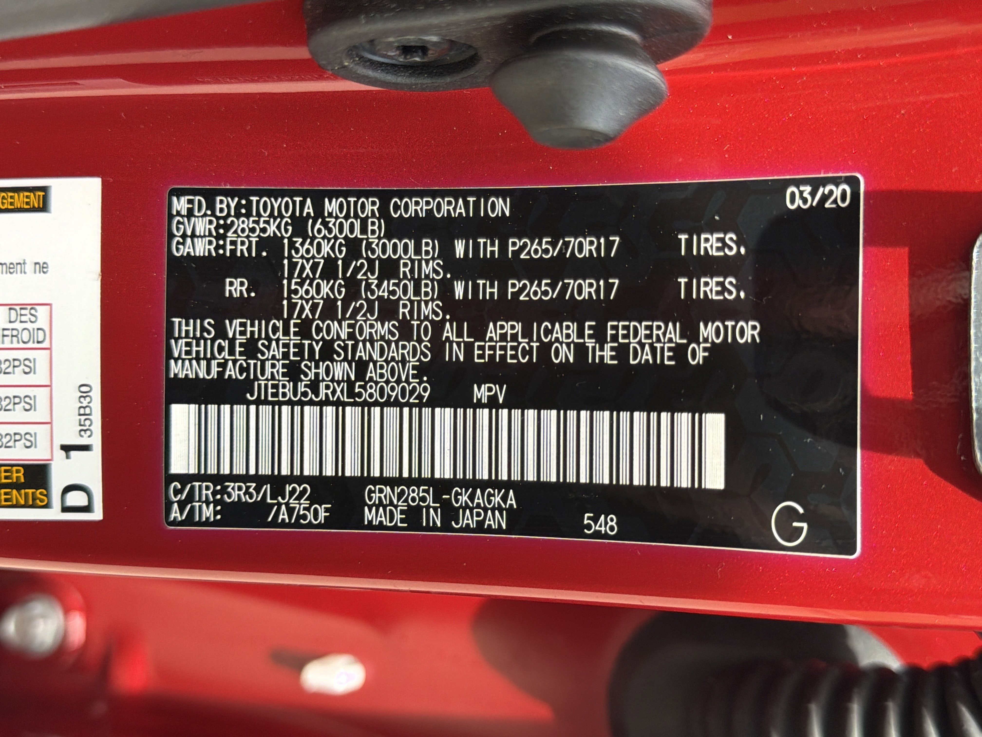 Used 2020 Toyota 4Runner Venture w/ Moonroof Package image 6